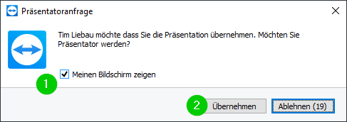 Bildschirmfreigabe
